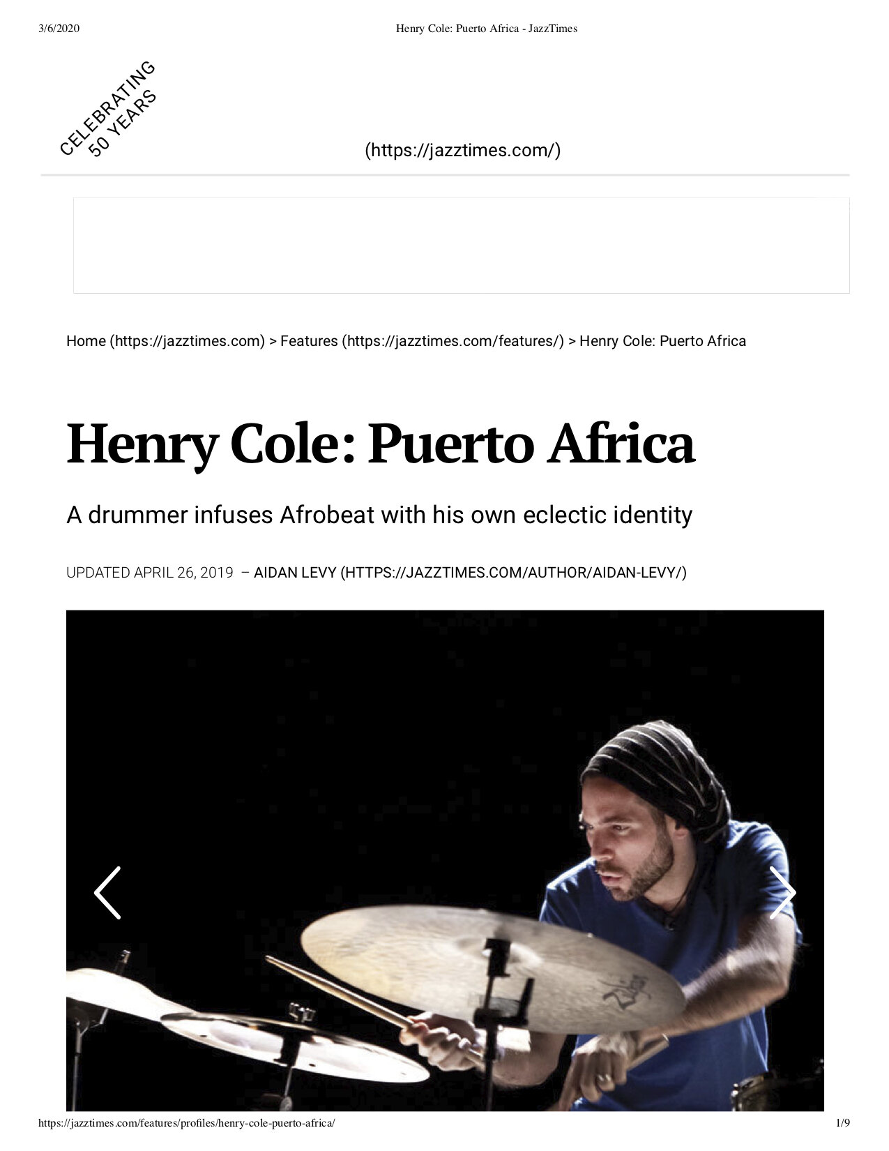 Henry Cole_ Puerto Africa - JazzTimes (dragged) copy.jpg