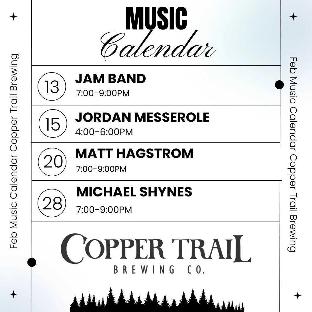 Feb live music!🎶

#alexandriamn #brewpub #brewery #craftbeer #downtownalexandria