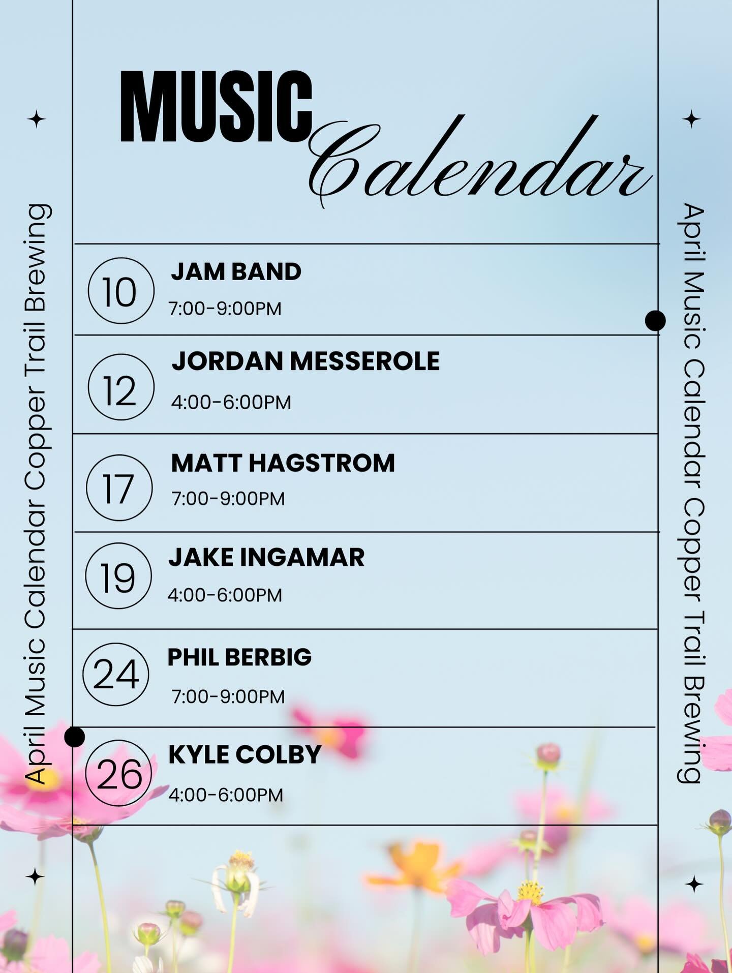 April music calendar! Come enjoy some live music!

#alexandriamn #brewpub #brewery #craftbeer #downtownalexandria