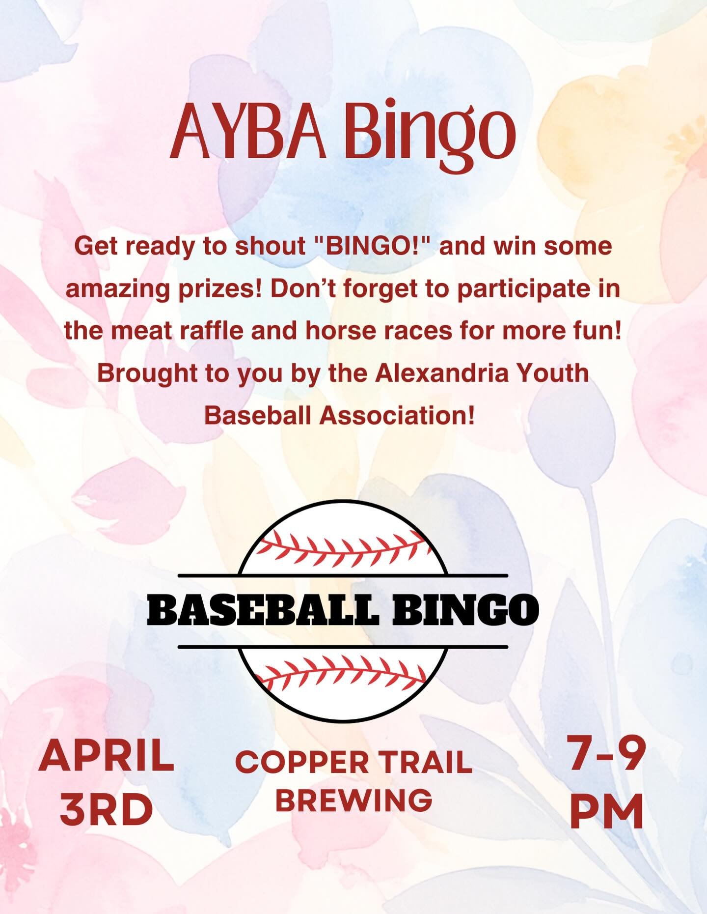 This weekend&rsquo;s events!🐰🐣
-AYBA Bingo Friday 7-9pm! Play bingo, meat raffles, and horse races!
-our monthly karaoke is Saturday from 8-10pm!
-Easter egg hoppy hour for the day while supplies last! Win drink discounts, merch, and more with the 