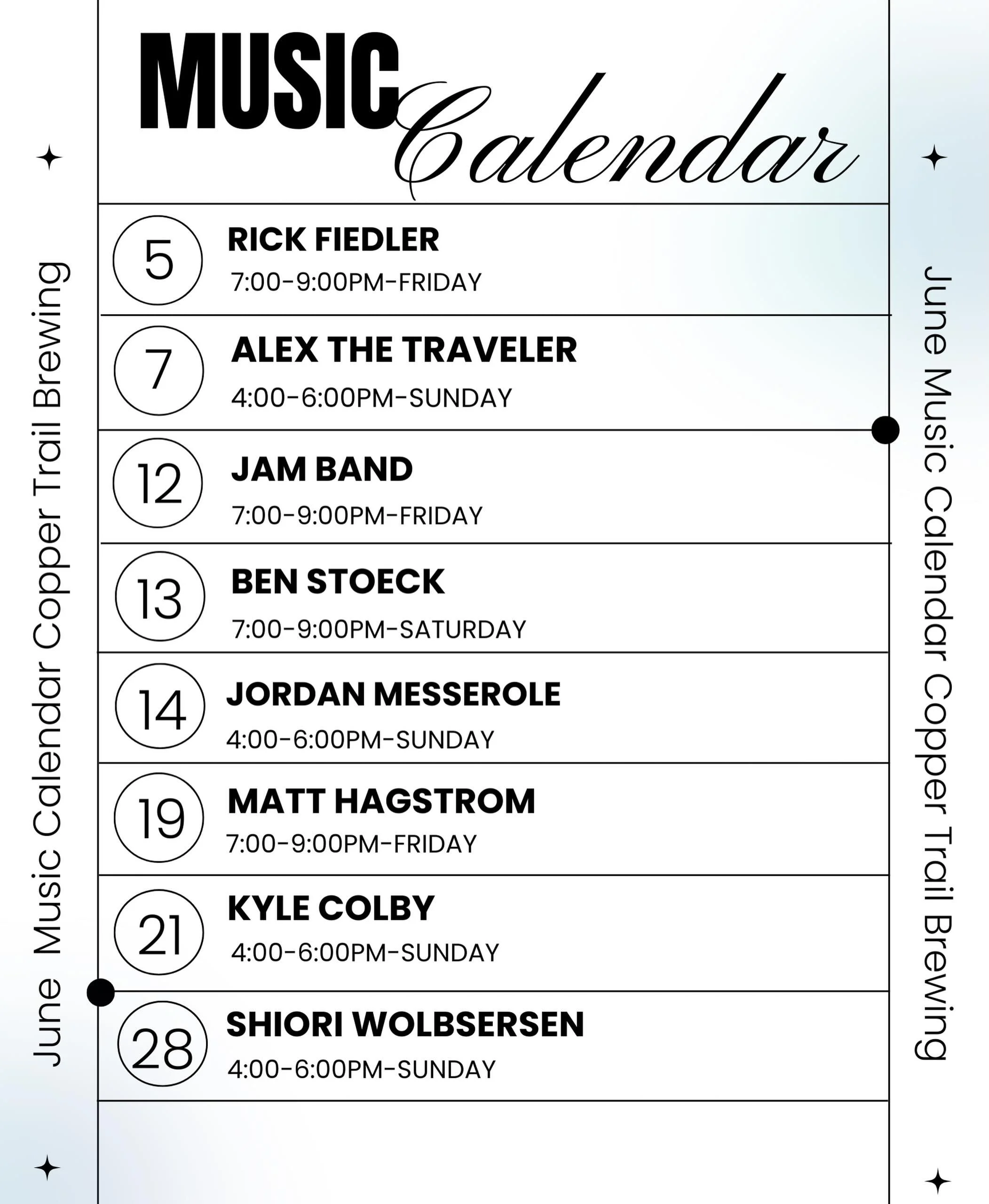 What&rsquo;s in store for music this month!

#alexandriamn #brewpub #brewery #craftbeer #downtownalexandria
