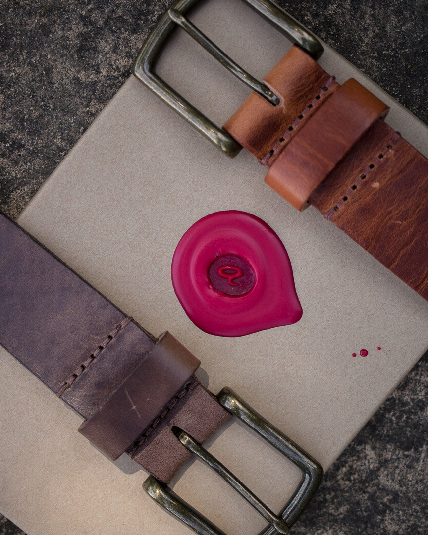 Ashland Leather Co. | Leather Keychain Belt Clip Natural CXL