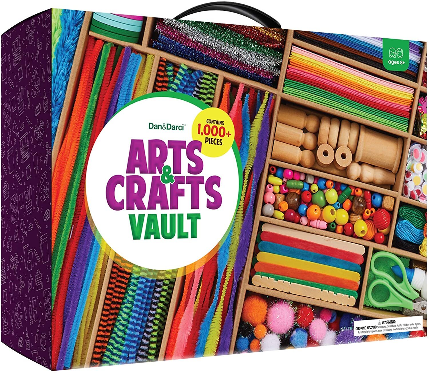 Darice Arts and Crafts Kit - 1000+ Piece Kids Craft Supplies