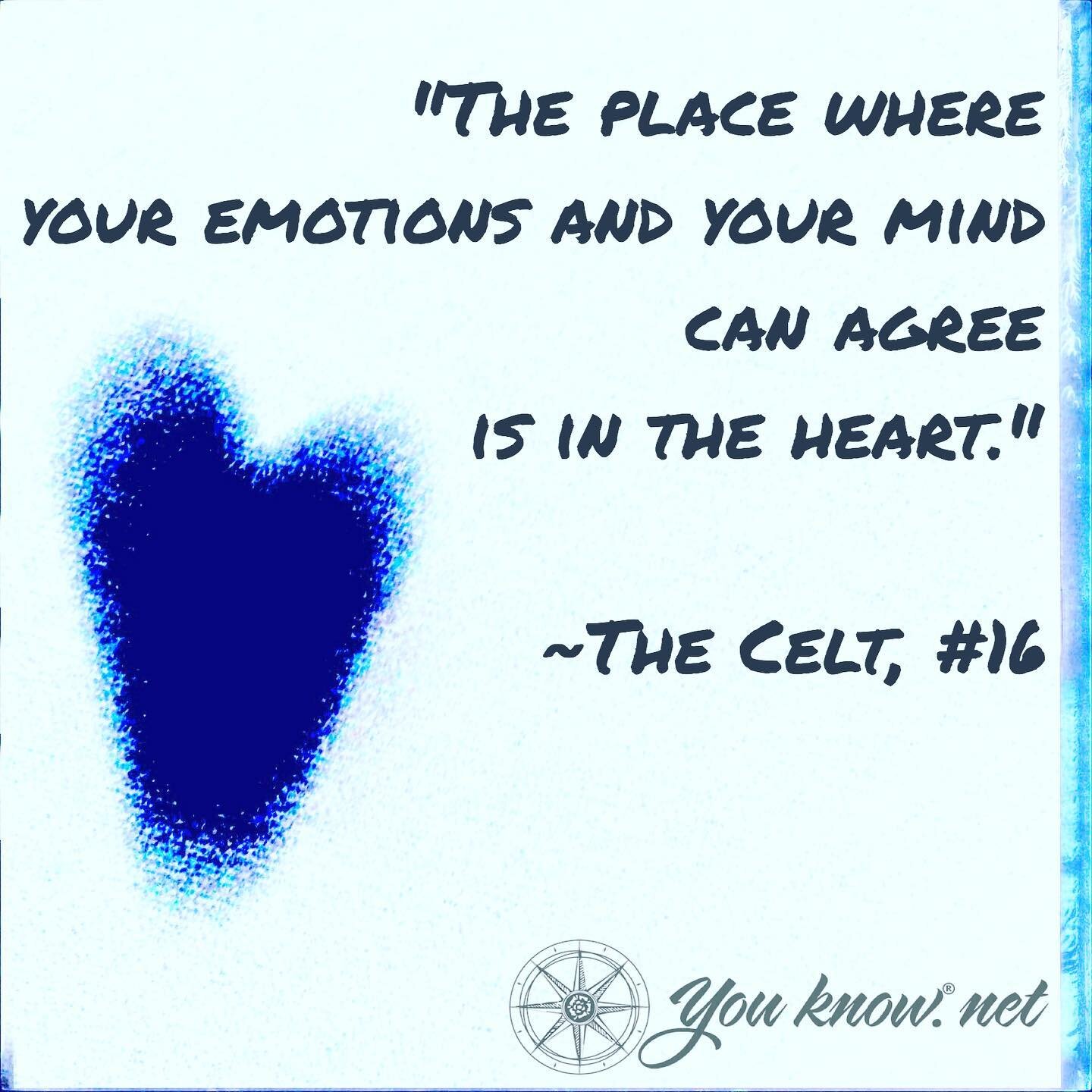 I try to remember this simple message from The Celt. If my mind and emotions are centered my intuition surfaces with clarity more easily. 

#intuition  #intuitionquotes  #heartofIntuition  #heartoflove❤️ #intuitionclarity  #intuitiveknowing  #intuiti