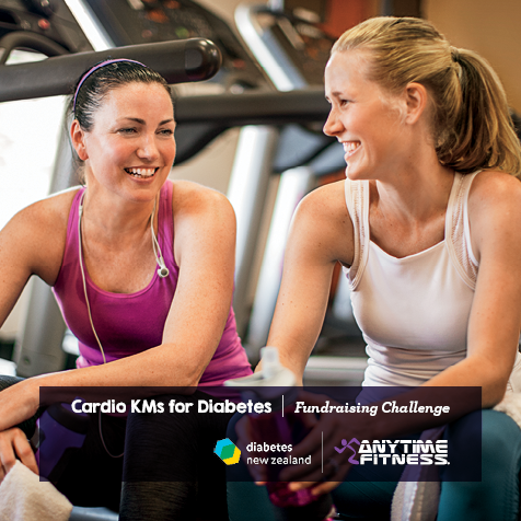 Anytime Fitness NZ proud to host the first national Cardio KMs for Diabetes Fundraising Challenge