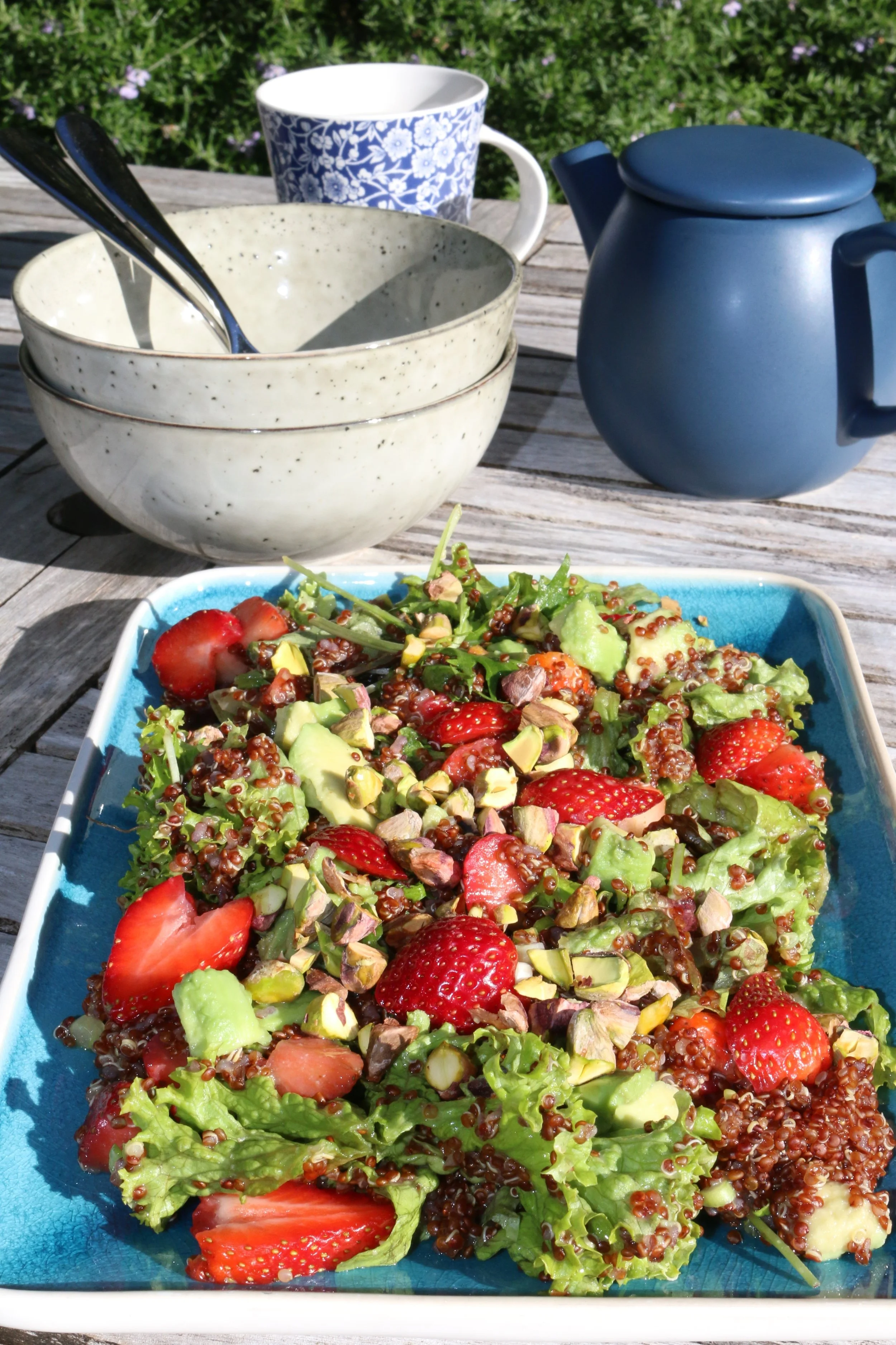 Strawberry, Pistachio and Quinoa Salad Contribution from Rachel Knight