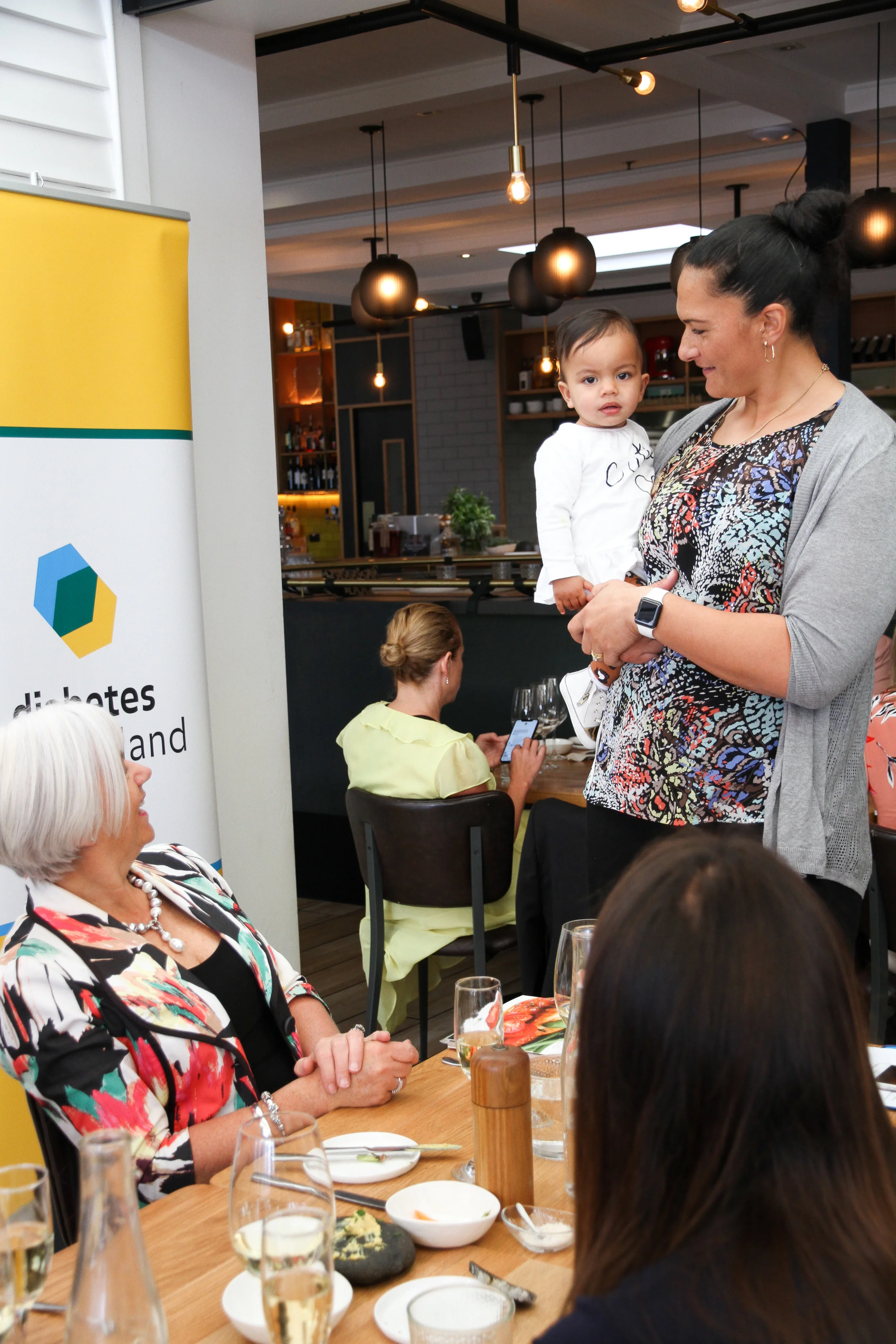 Heather Verry and Dame Valerie Adams.