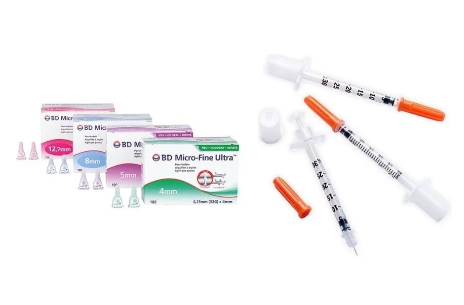 Changes to prescription of needles for insulin syringes and insulin pens