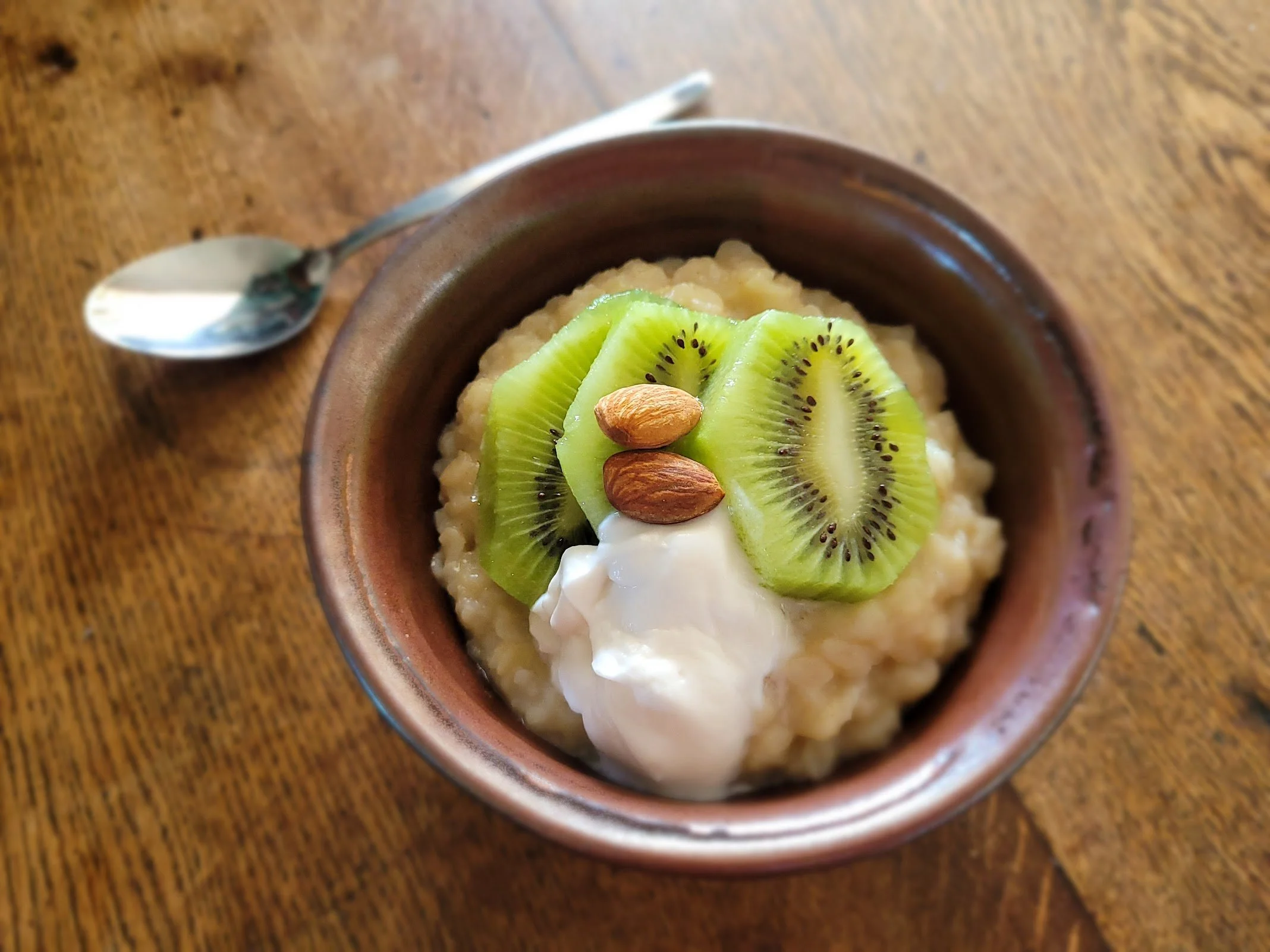Flaked Brown Rice and Hemp Seed Porridge