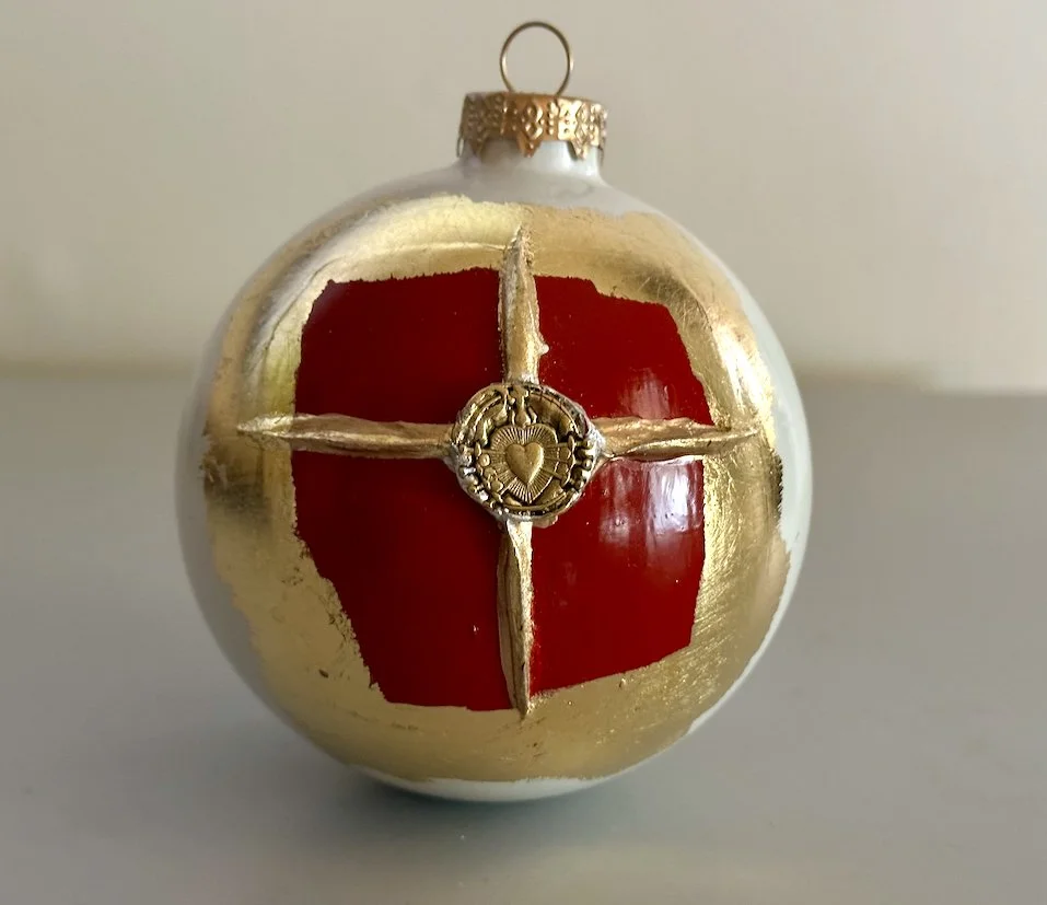 NEW Red Cross Medallion Ornament