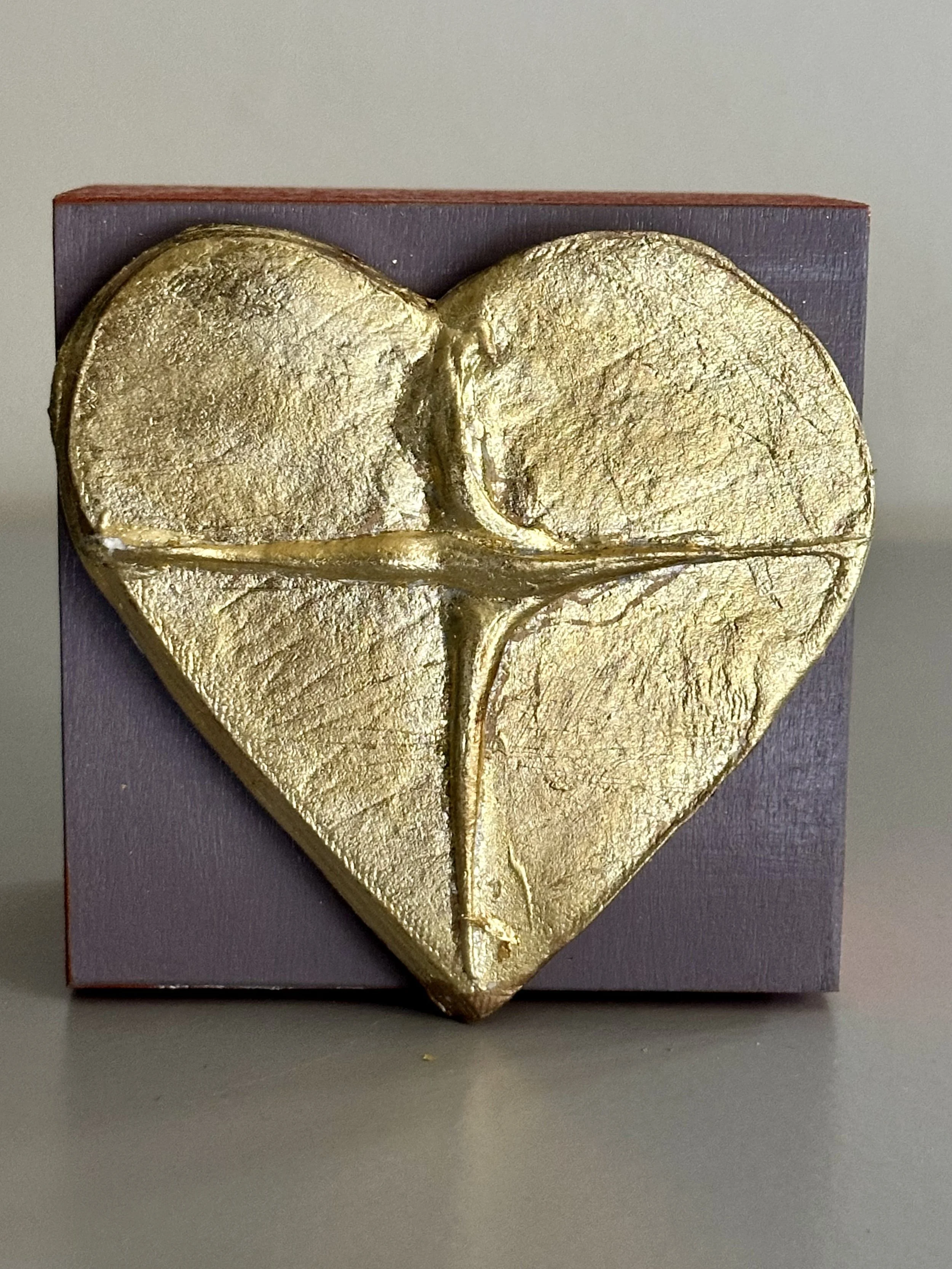 NEW Heart Purple Canvas