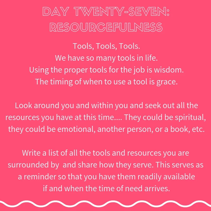 Miracle Frequency Day Twenty-Seven Journal Resourcefulness.jpg