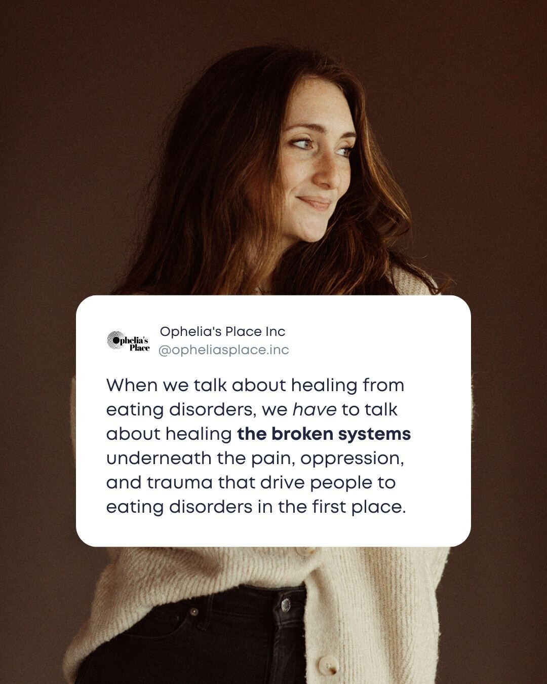 Have you ever considered the role of different systems in eating disorders? 🤔 
 
➡️ To start, eating disorders (EDs) are a nervous system response to navigating pain, often inflicted by the many broken systems we live under on the daily. Capitalism,