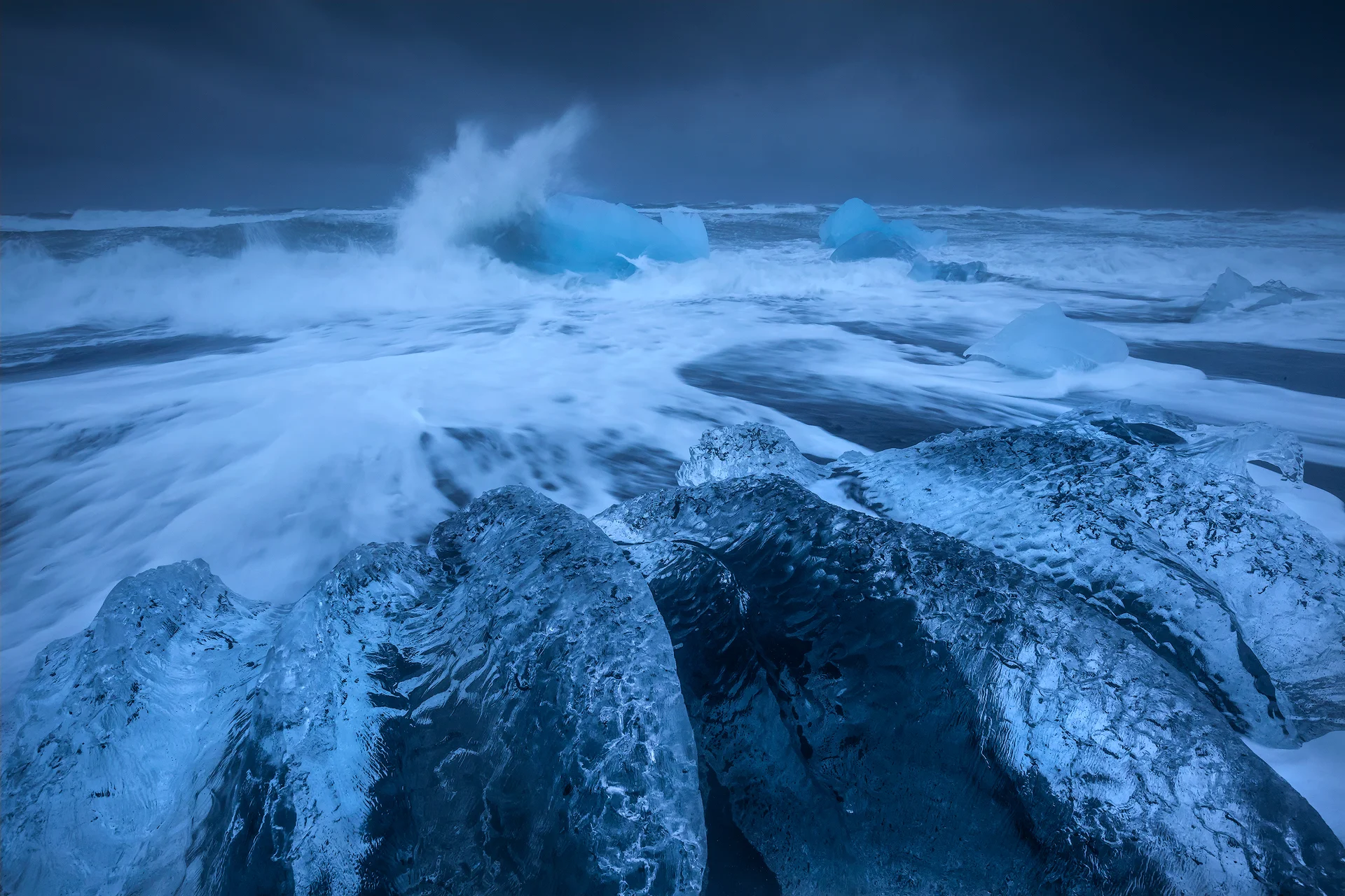 Jokulsarlon ice beach, Iceland