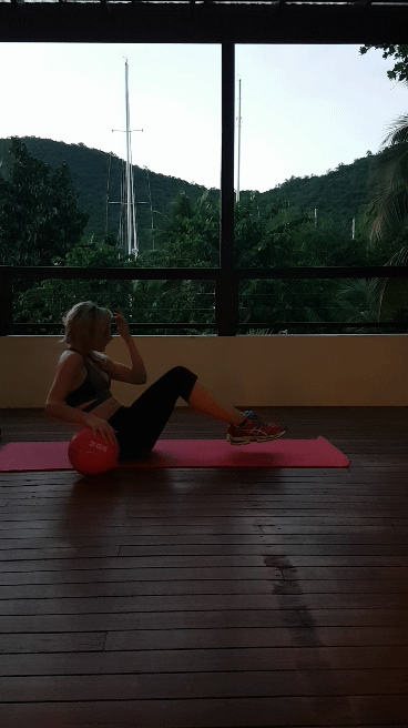 Core!...look at them abs! ...     shaping up in St Lucia~