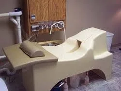 Although they may vary, this is the standard look of a colon hydrotherapy bed.