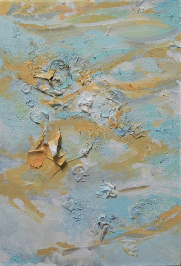  Sara Davis,  Beech , 2017, Mixed Media on Canvas - Privately Owned 