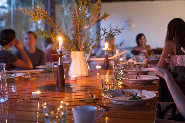 Around the table together, our favorite place to be. #vidyalivingretreats