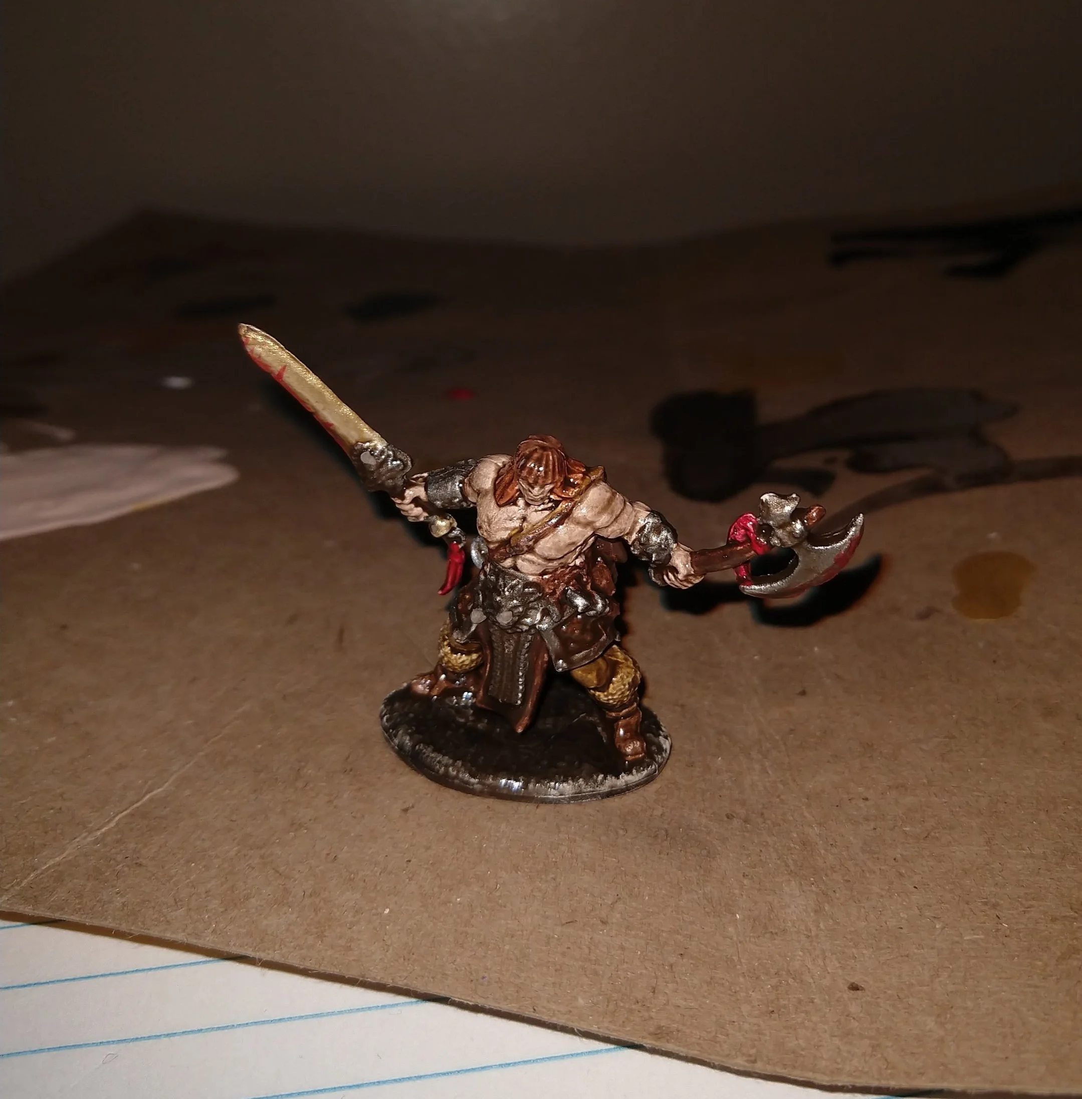 Zorn before adding a clear coat looking extra shiny even in low light.