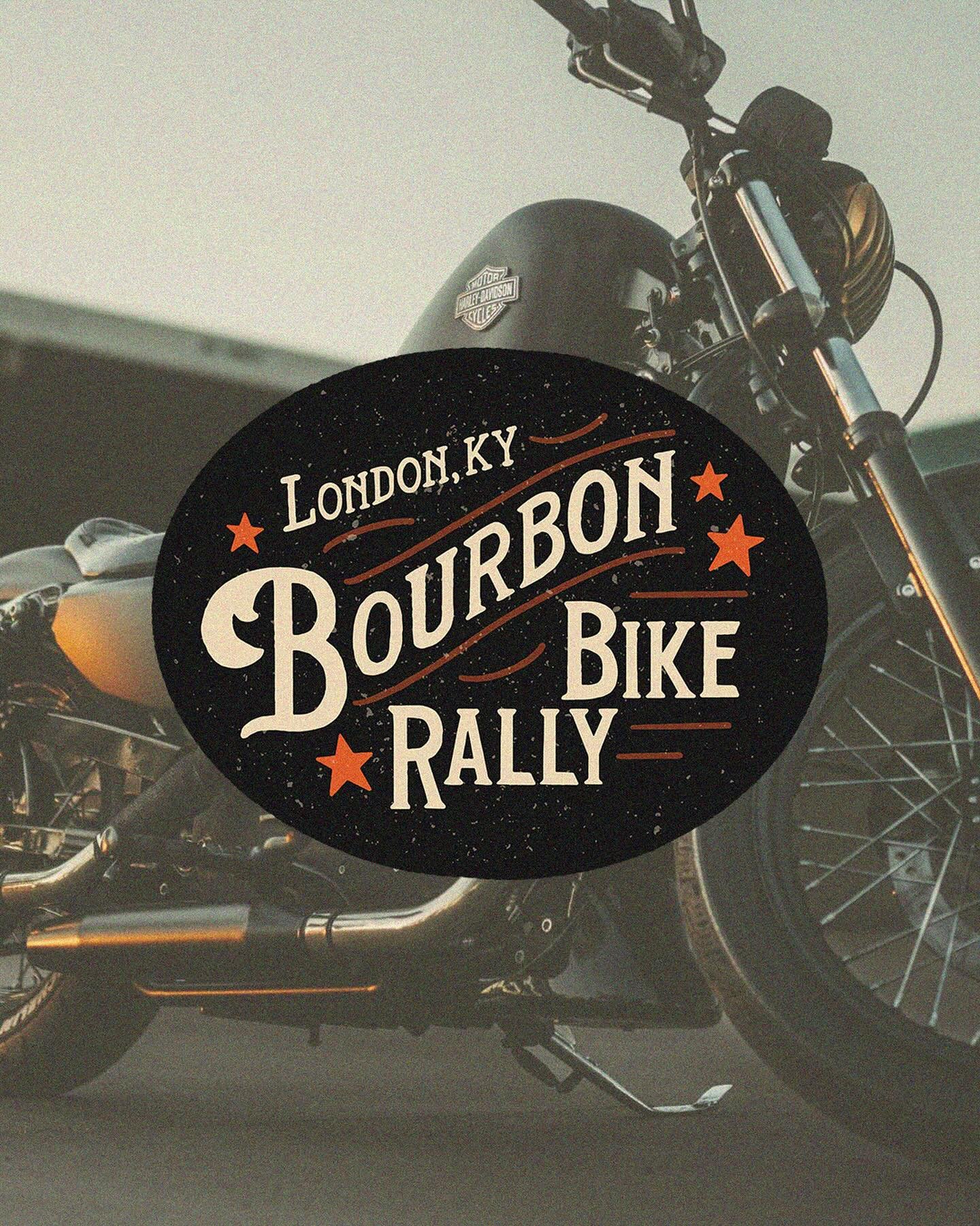Introducing the bold new logo for Harley-Davidson&rsquo;s Bike Rally in London, Kentucky 🏍 When crafting the logo options, we aimed to embody the essence of Bourbon country. Our designs echo the rich hues of bourbon, reflect the charm of original ha
