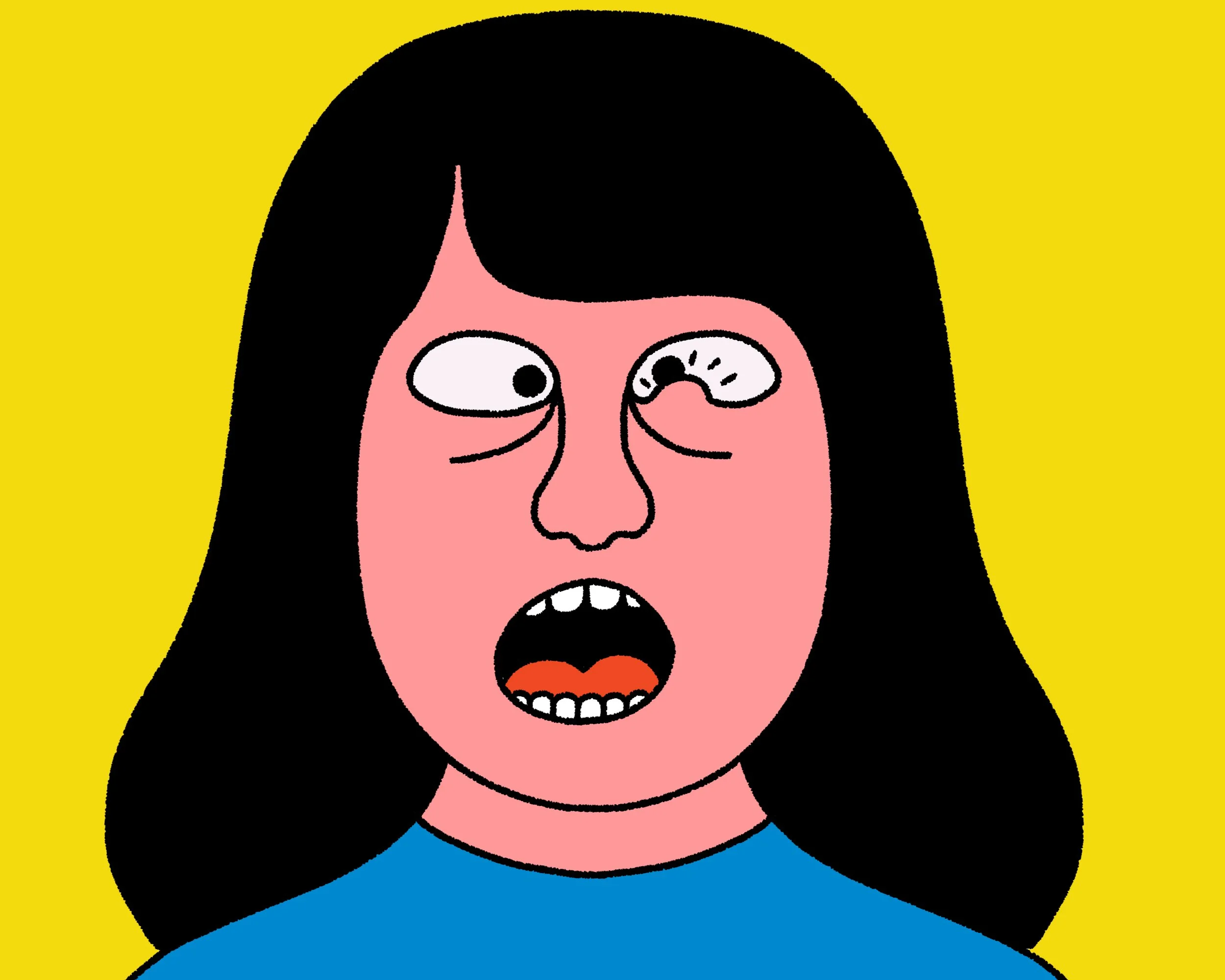 woman with annoying eye stye