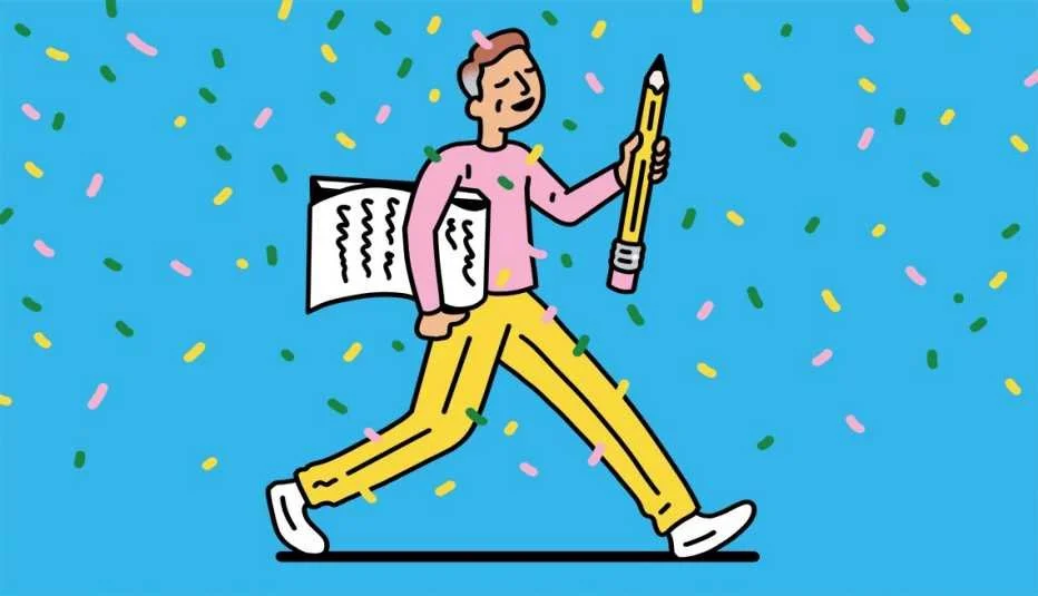 man with pencil and paper going to make a to-do list