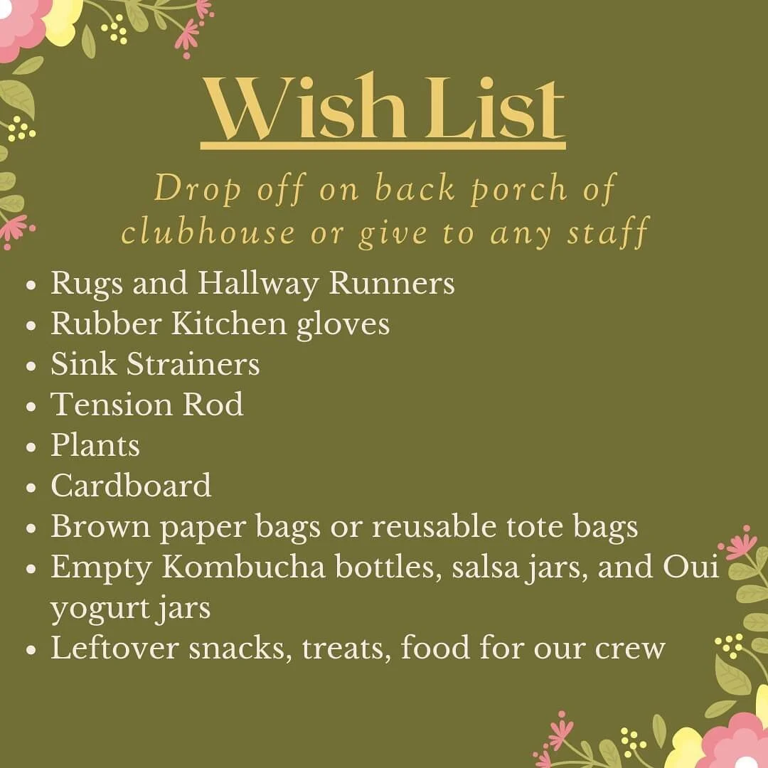 Thank you to everyone who donated last month! 🥰

Our Wish List is a great opportunity for you to find a good home for your excess items. 

**If there is anything you are looking to get rid of and think we may be able to use, just send us a DM or Ema