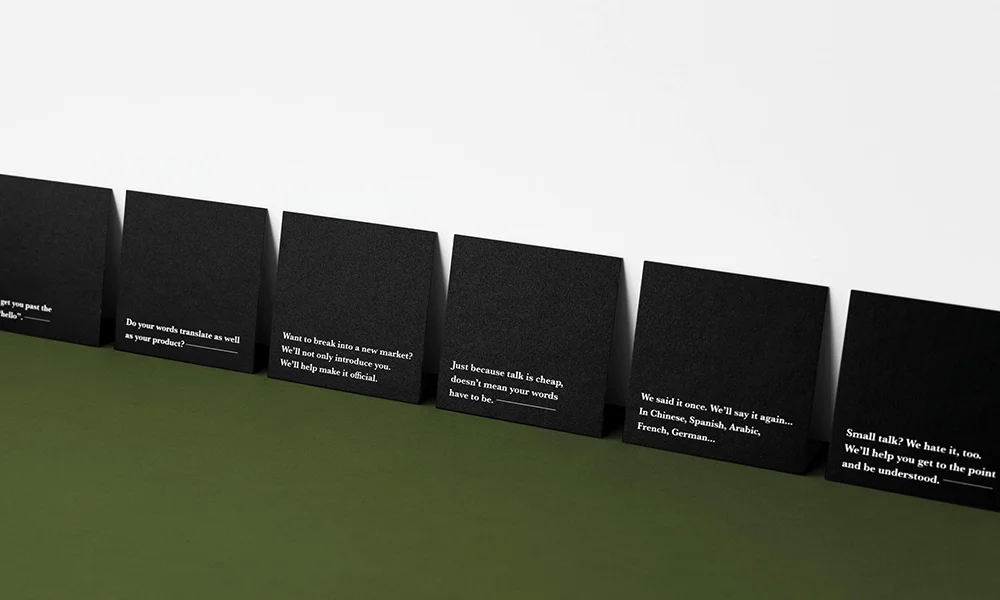 Re-brand and messaging for Accessible Translation Solutions. Image courtesy of Marks and Make r .
