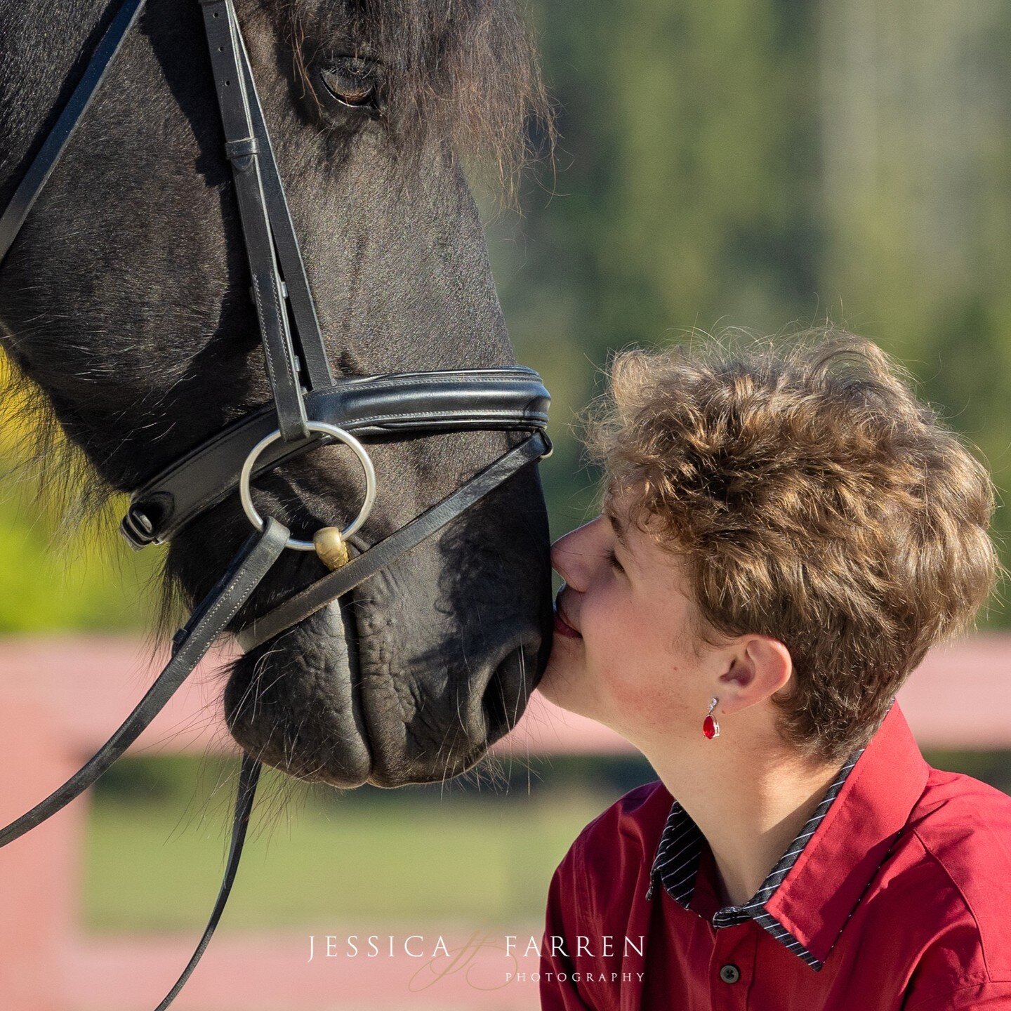 The bond between Finn and his Friesian, Mochi, is a beautiful reminder of the power of unconditional love. ⁠#seniorportraitphotographer #friesian #equestrianbusiness
#equestrianphotographer⁠⁠ #equestrianphotography
#equestriansofinstagram #dressageri