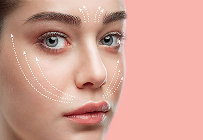The liquid lift gives a refreshing rejuvenated appearance by reducing jowls, temple hollowness and sunken cheeks.