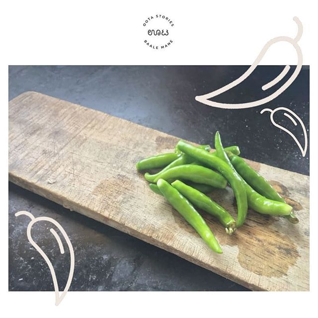 A spicy love affair: South Indian cooking and the wonderful green chilli. 🌶️ (excuse the colour of this emoji, there is no green chilli!) 🍃 Green chillis, used fresh, add a serious kick to most meals cooked at Baale Mane. Unlike their warmer, smoki