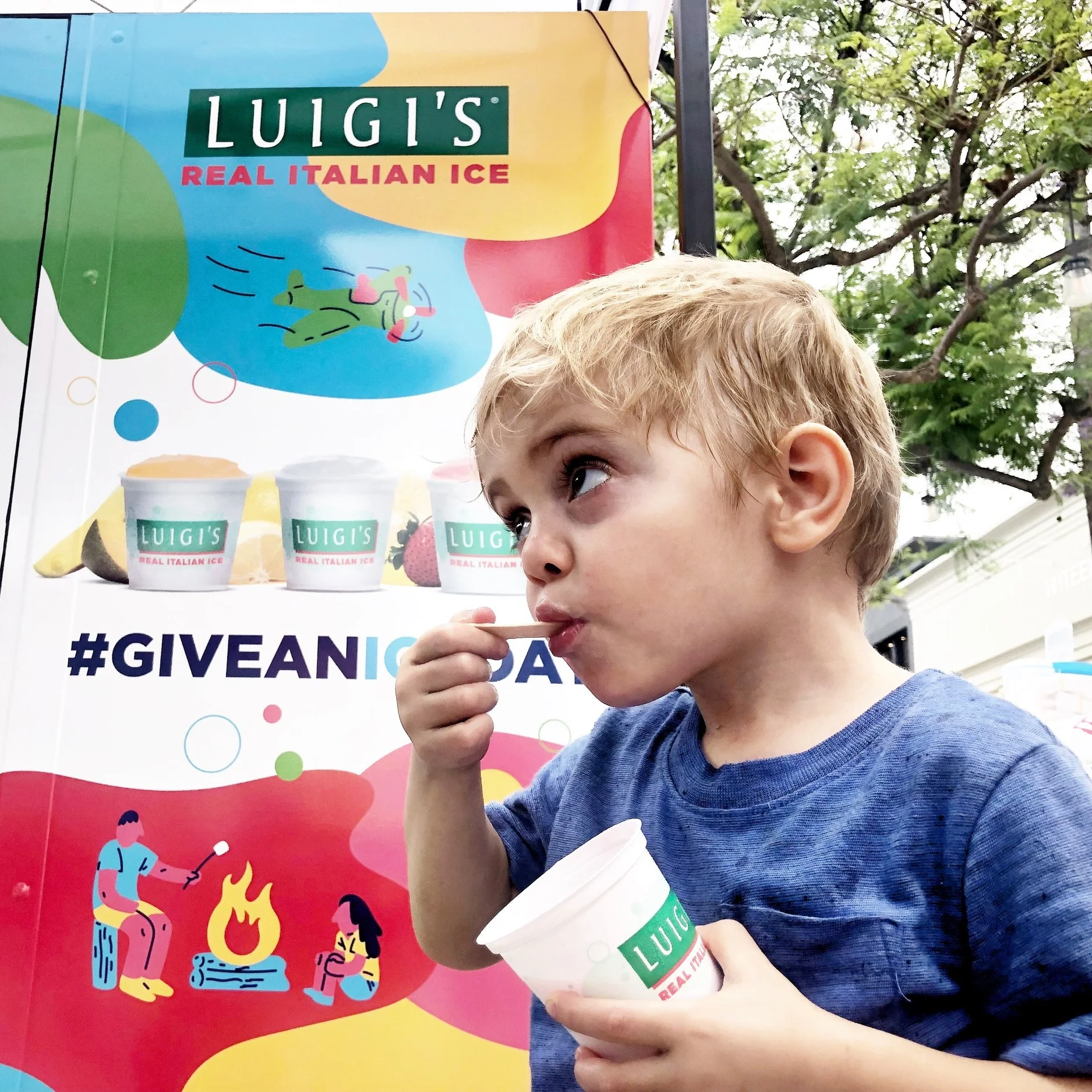 Luigi's Real Italian Ice Arrived in Santa Monica to #GIVEANICEDAY