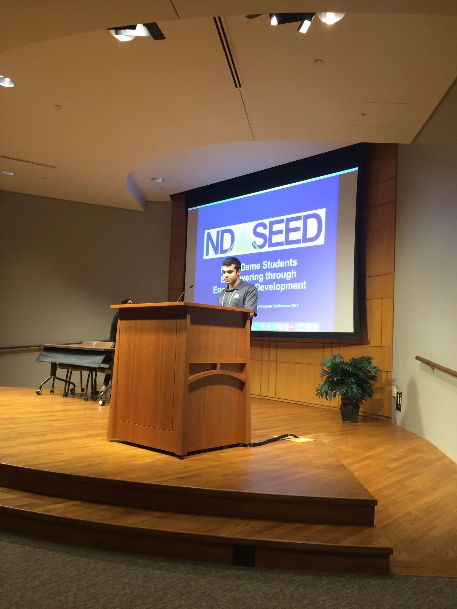 University of Notre Dame 1020 presentation. Photo credit: Maria Krug