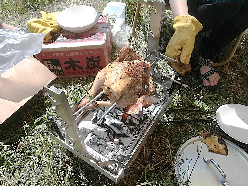 なかなかセクシーなチキンさん。こんな道具もあることを初めて知った私。いやはや便利な世の中!