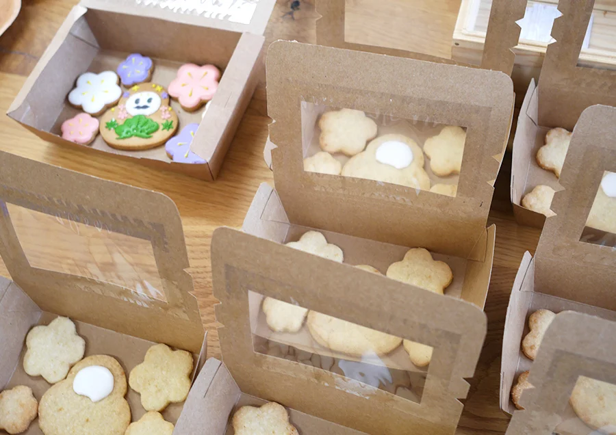 米粉で作られたクッキー。並んでいるだけでなんか既にオシャレ!(本日2回目)