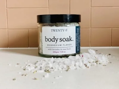 Twenty8 Body Soak – Magnesium Flakes with Rose/Lavender