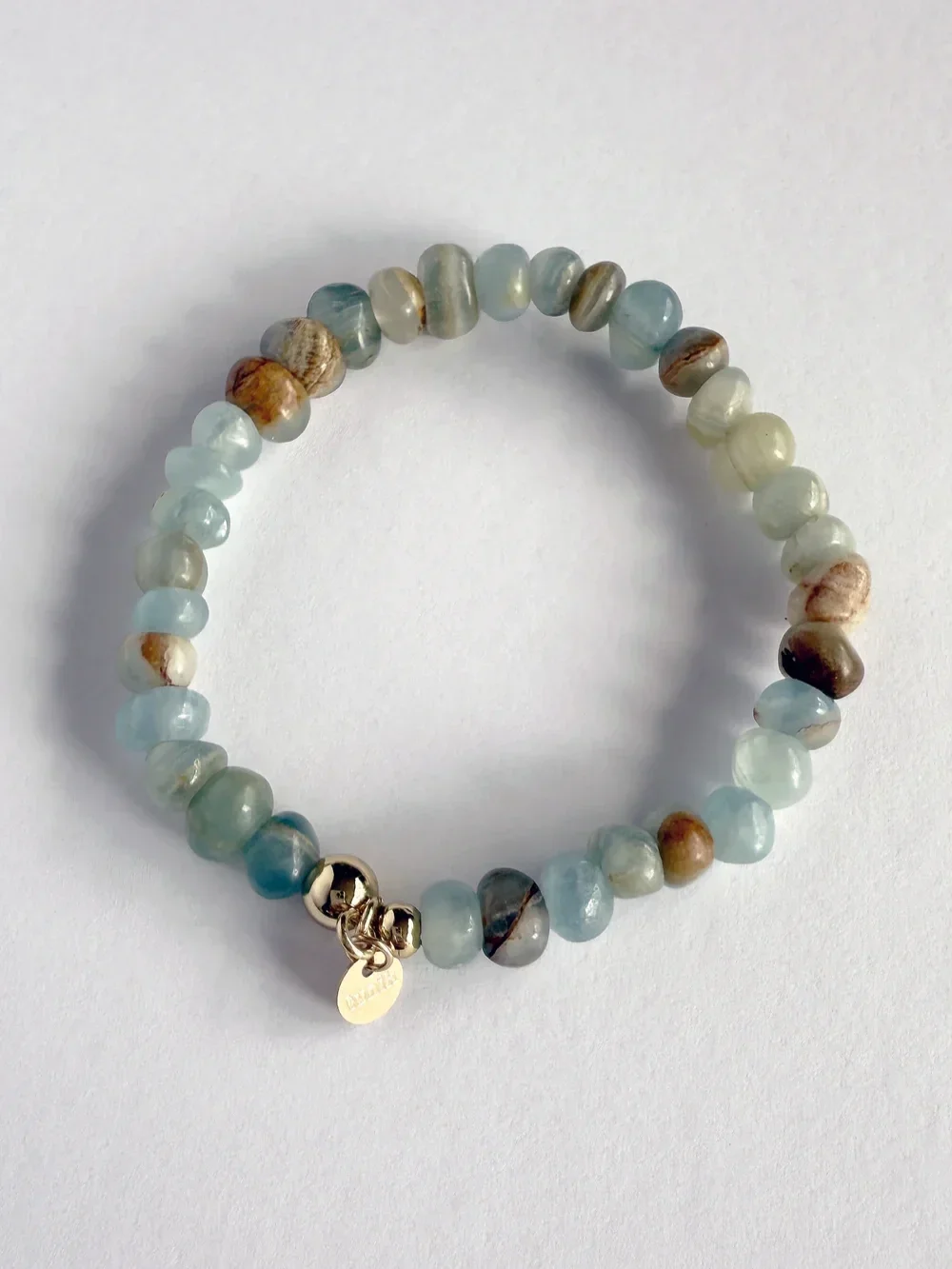 The_Tunik_Drift_Light_Blue_Chalcedony_Stone_Beaded_Bracelet_Collection.webp