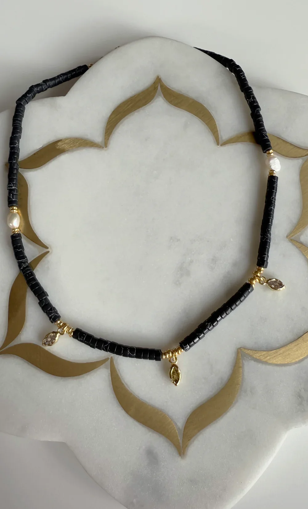 Ceres Heishi Beaded Necklace
