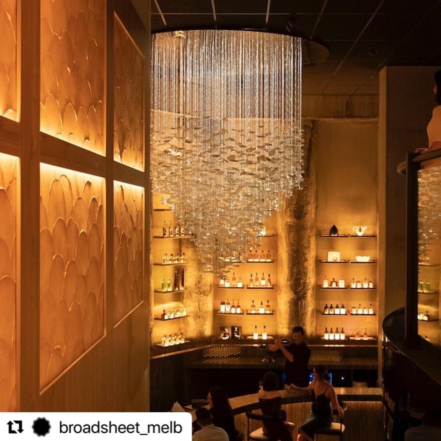 #Repost @broadsheet_melb with @use.repost
・・・
There&rsquo;s something very Hollywood about the Yugen experience &ndash; entering a curtained-off street-level tea bar, gliding below ground in a glass-walled elevator, stepping out into the golden glow 