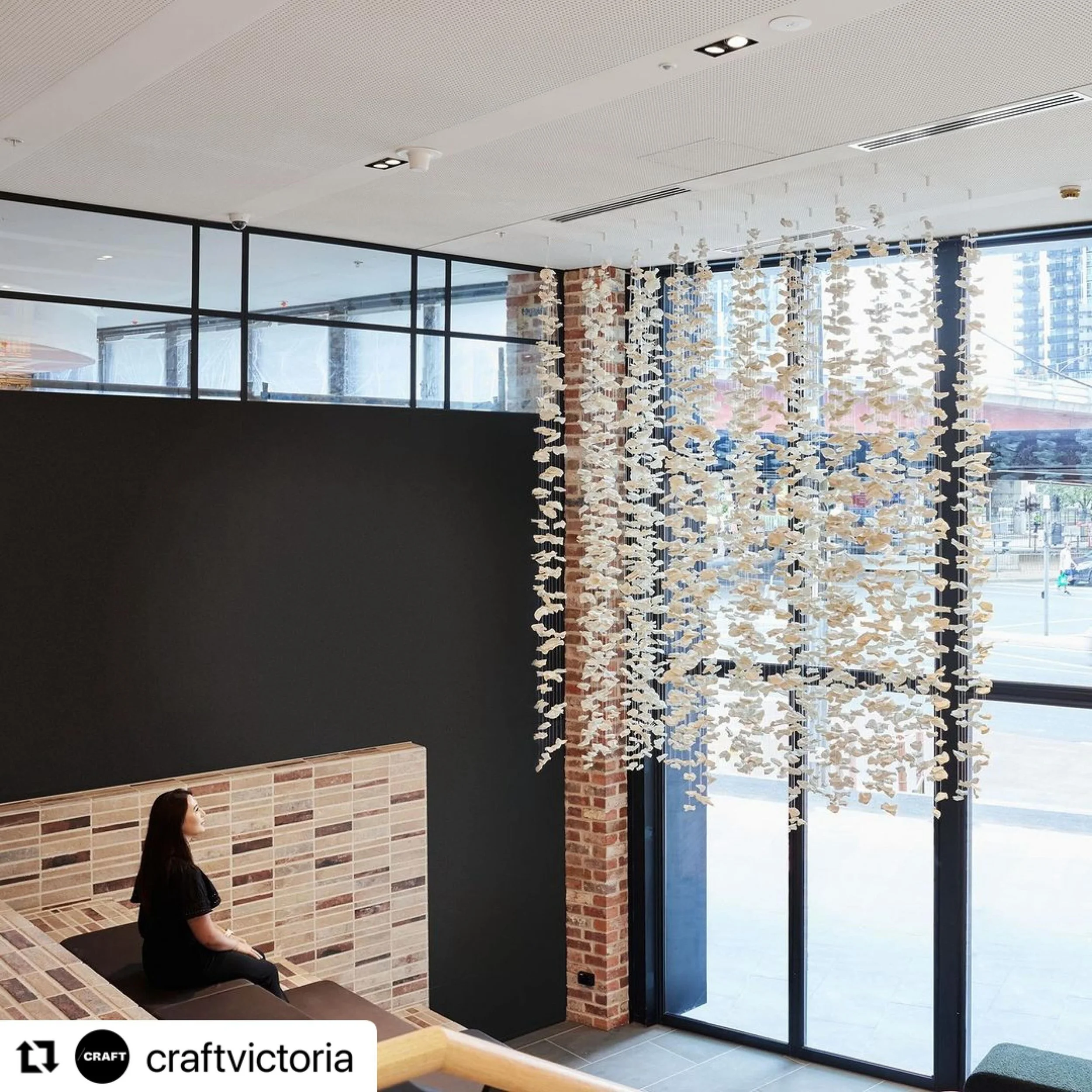 An absolute pleasure to work with the @craftvictoria and @homeapartmentsau teams on this commission for the HOME foyer. 

#ArtworkCommission #PublicArt #jenniferconroysmith #sculpture #fineart #suspendedartinstallation 

#Repost @craftvictoria with @