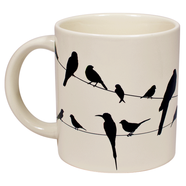 birds on a wire mug uk philosophers guild hotcakes