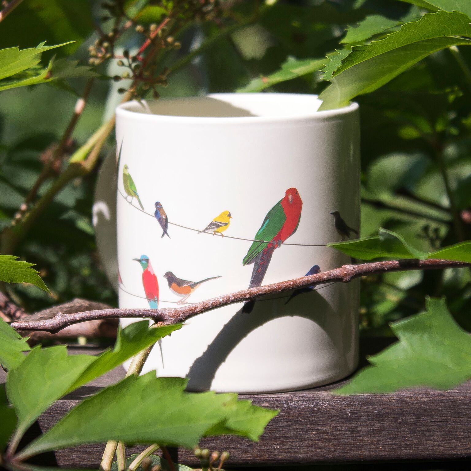 birds on a wire mug uk philosophers guild hotcakes