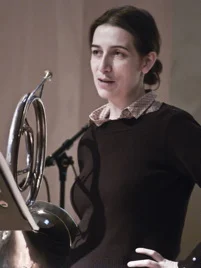 Anneke Scott. Recording "Préludes, Caprices, Fantaisies: Concerts Cachés" (photo credit John Croft)