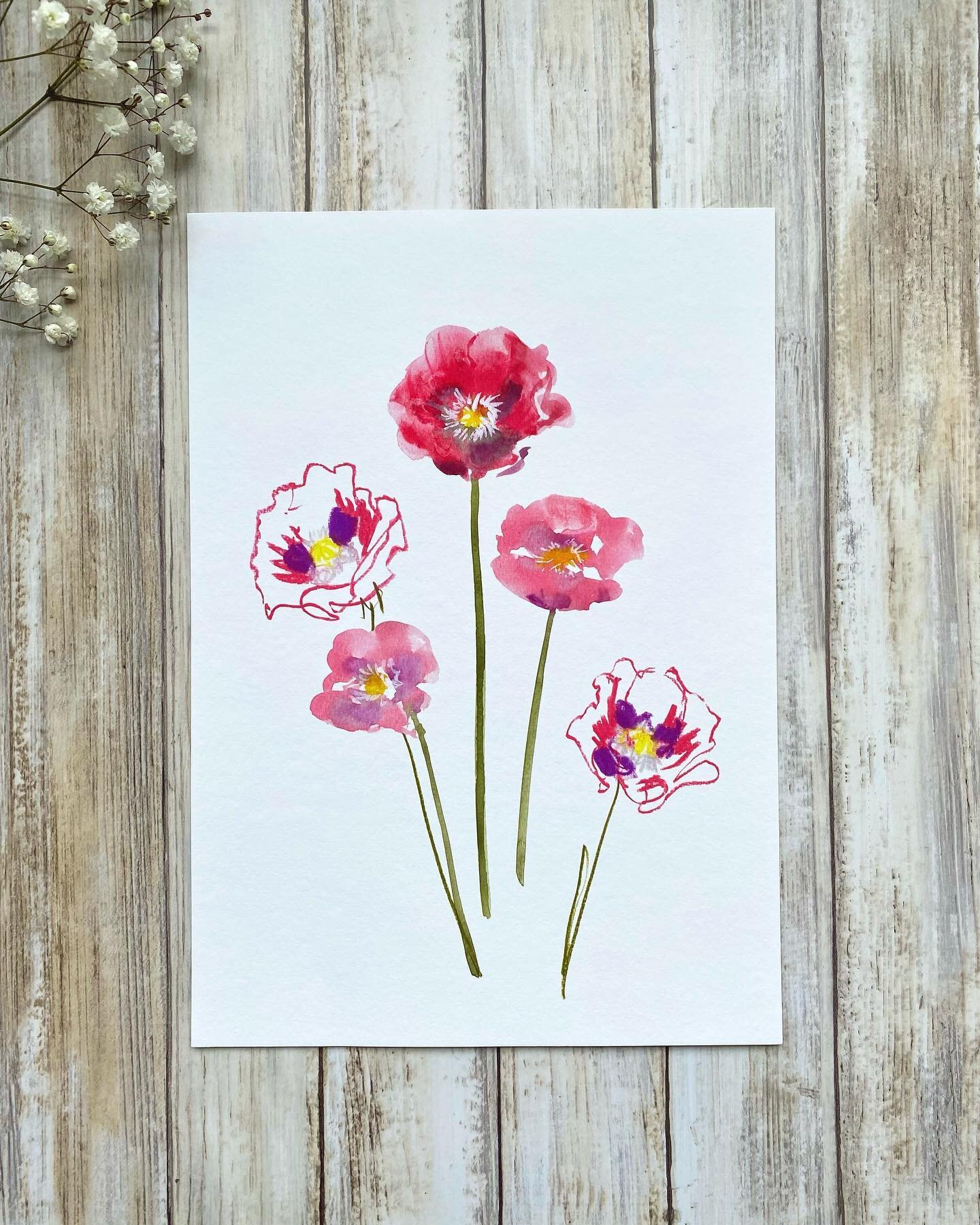 Starting the Easter week as I mean to go on - full of the hope and optimism of spring. 

I&rsquo;ve just updated my shop with these 3 floral art prints. They&rsquo;re on a beautifully soft German etching paper and the colours are 🌈 
Available in the