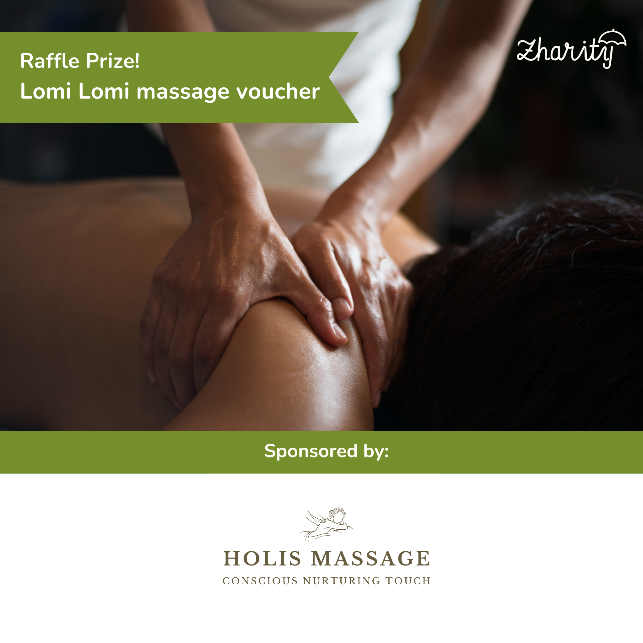 Zharity Raffle Sponsor: Holis Massage