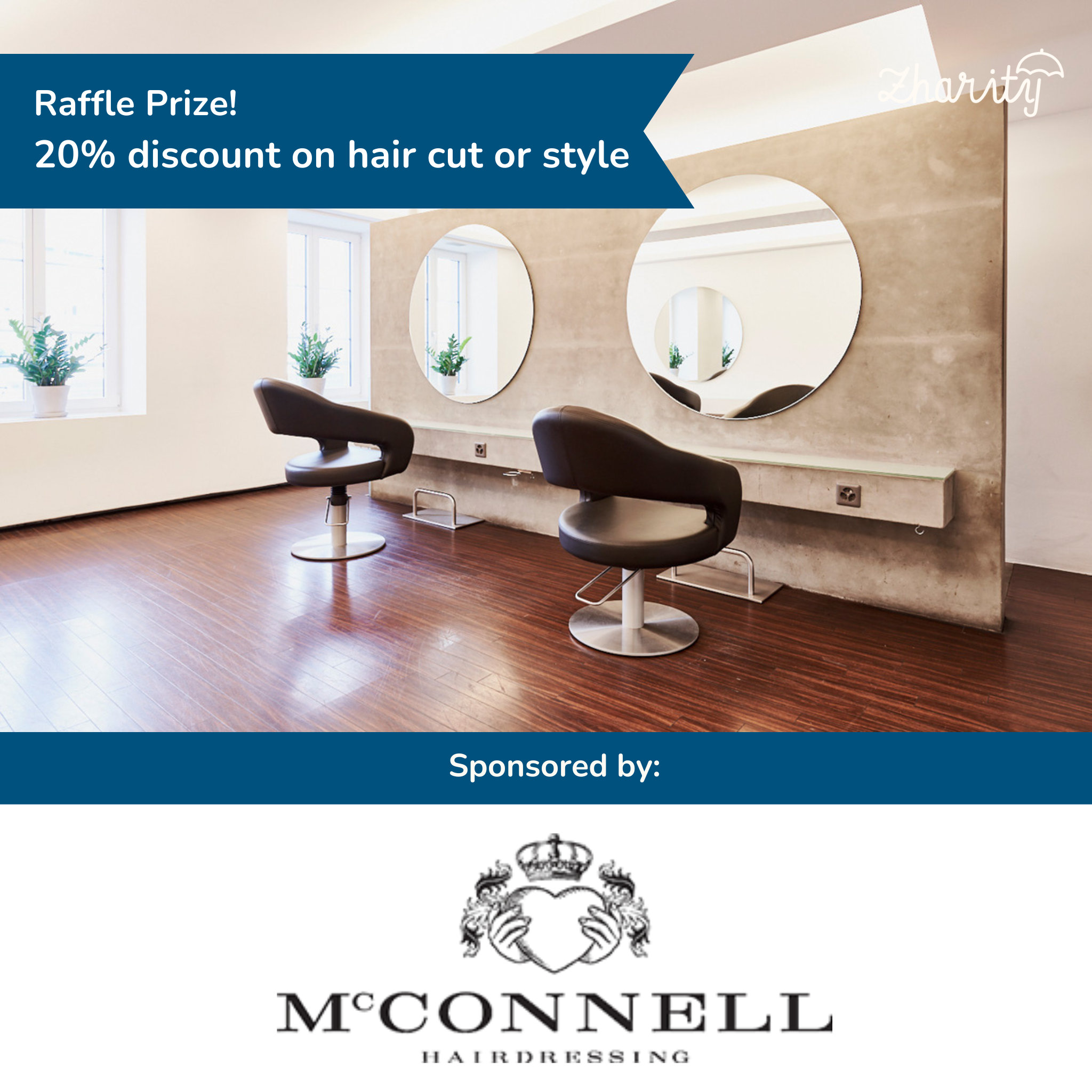 Zharity Raffle Donor: McConnell Hairdressing