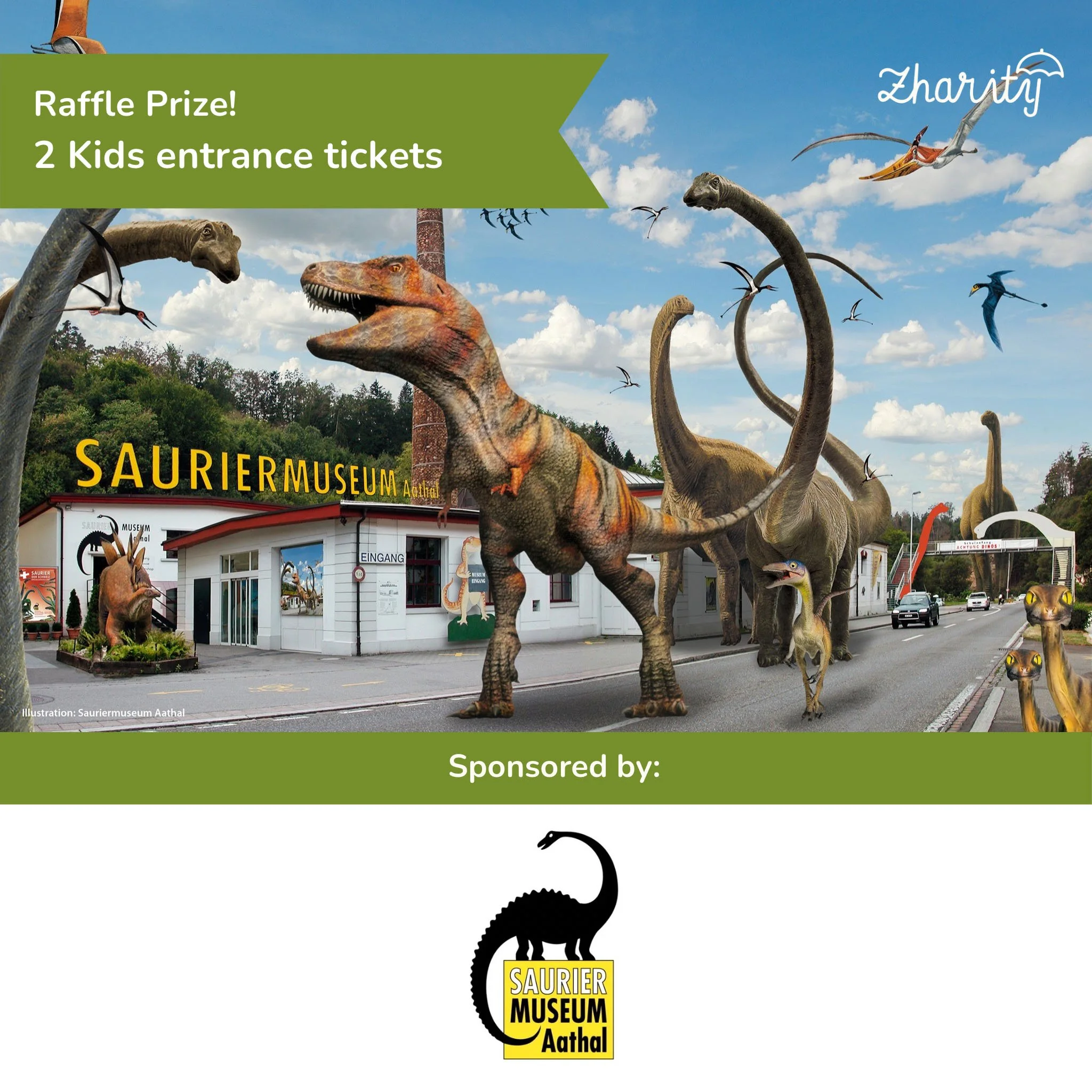 Zharity Raffle: Saurier Museum Tickets