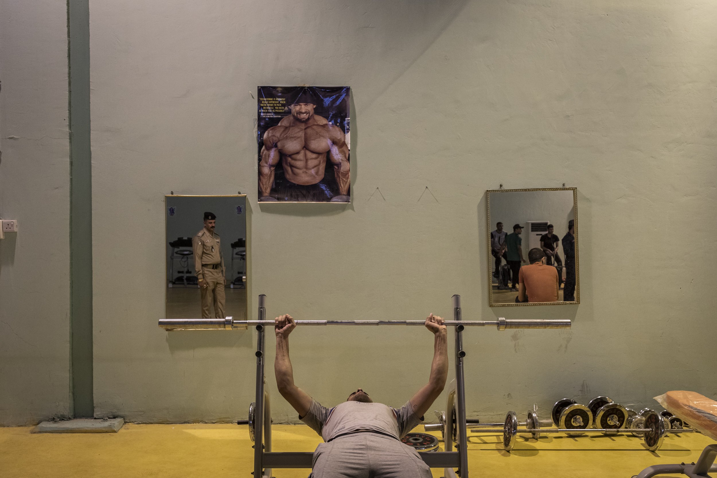  Inmates exercised at a special rehabilitation prison for convicted drug addicts and dealers who were arrested in operations targeting the illegal drug trade in southern Iraq. 