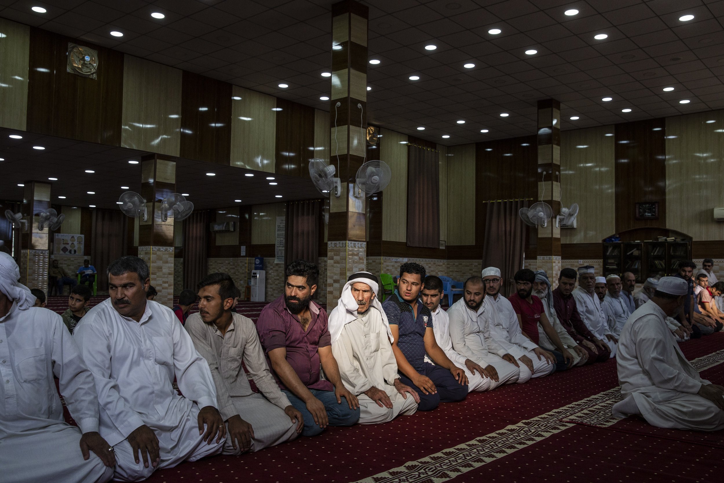  Men prayed at the local Mosque that al-Baghdadi attended in the Juberiya 1 neighbourhood of Samarra where the ISIS leader lived with his family. 
