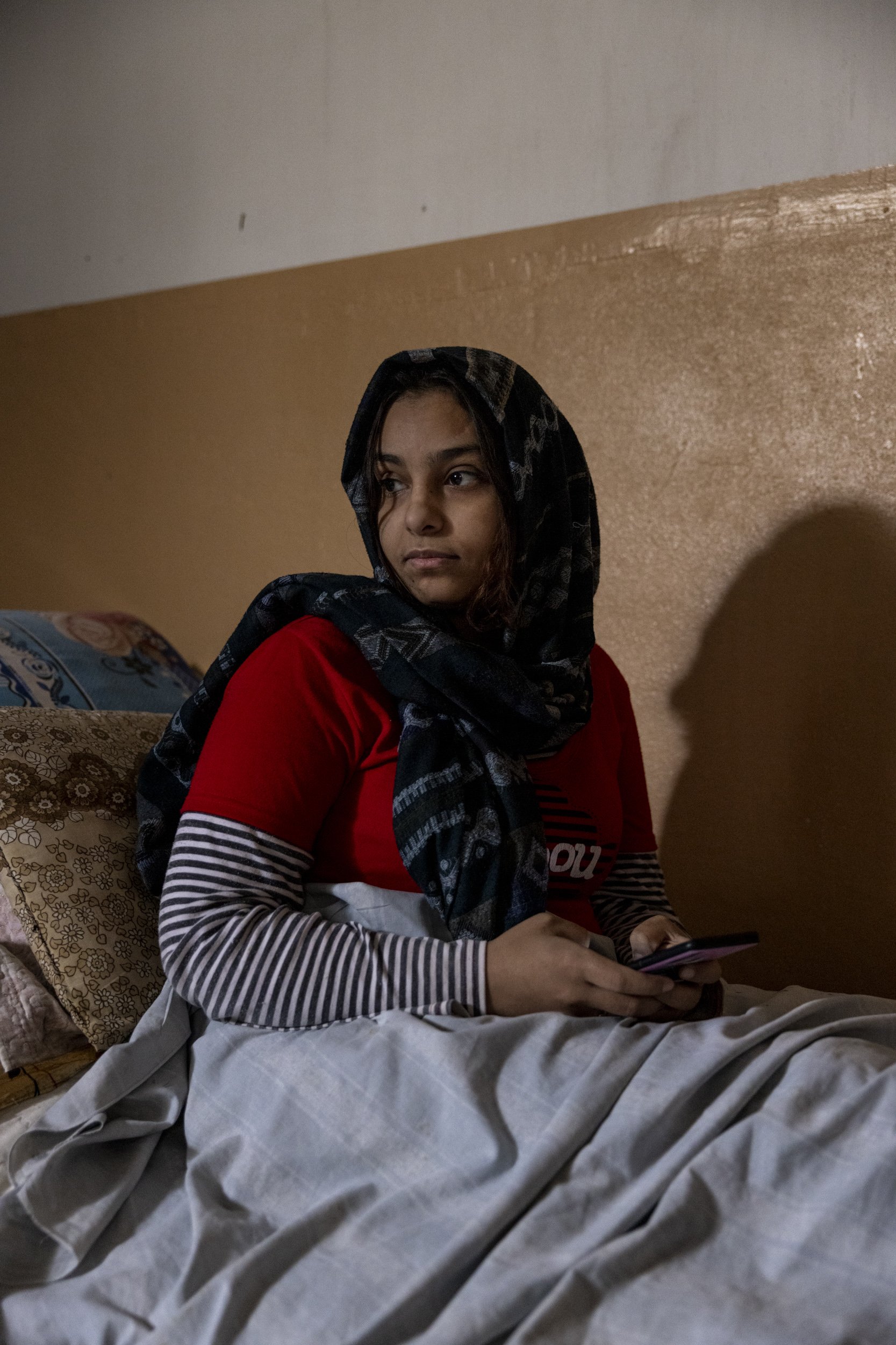  Fatima Ahmed Araj (19) is paralysed from the waste down after her brothers house was hit by a Coalition airstrike in March 2017.  